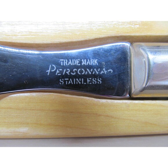 Personna Hollow Ground Carve Set Knife & Fork with Box Made in USA - Picture 10 of 12